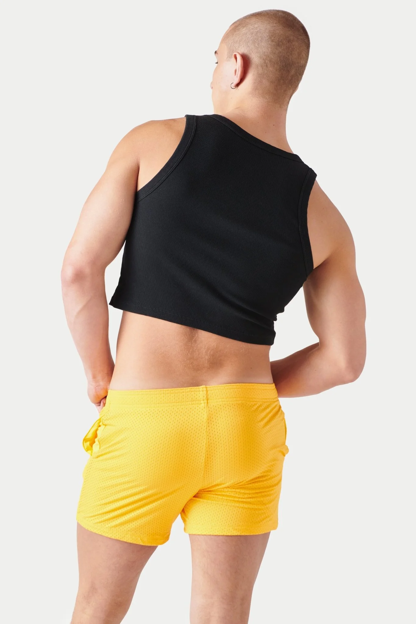 RIBBED Crop Tank - Black - Image 6