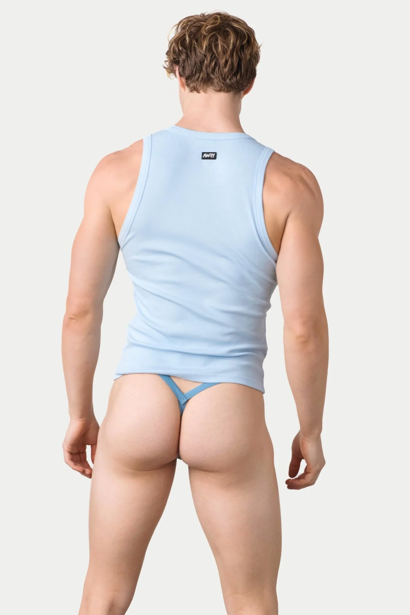 RIBBED Tank - Sky Blue - Image 3