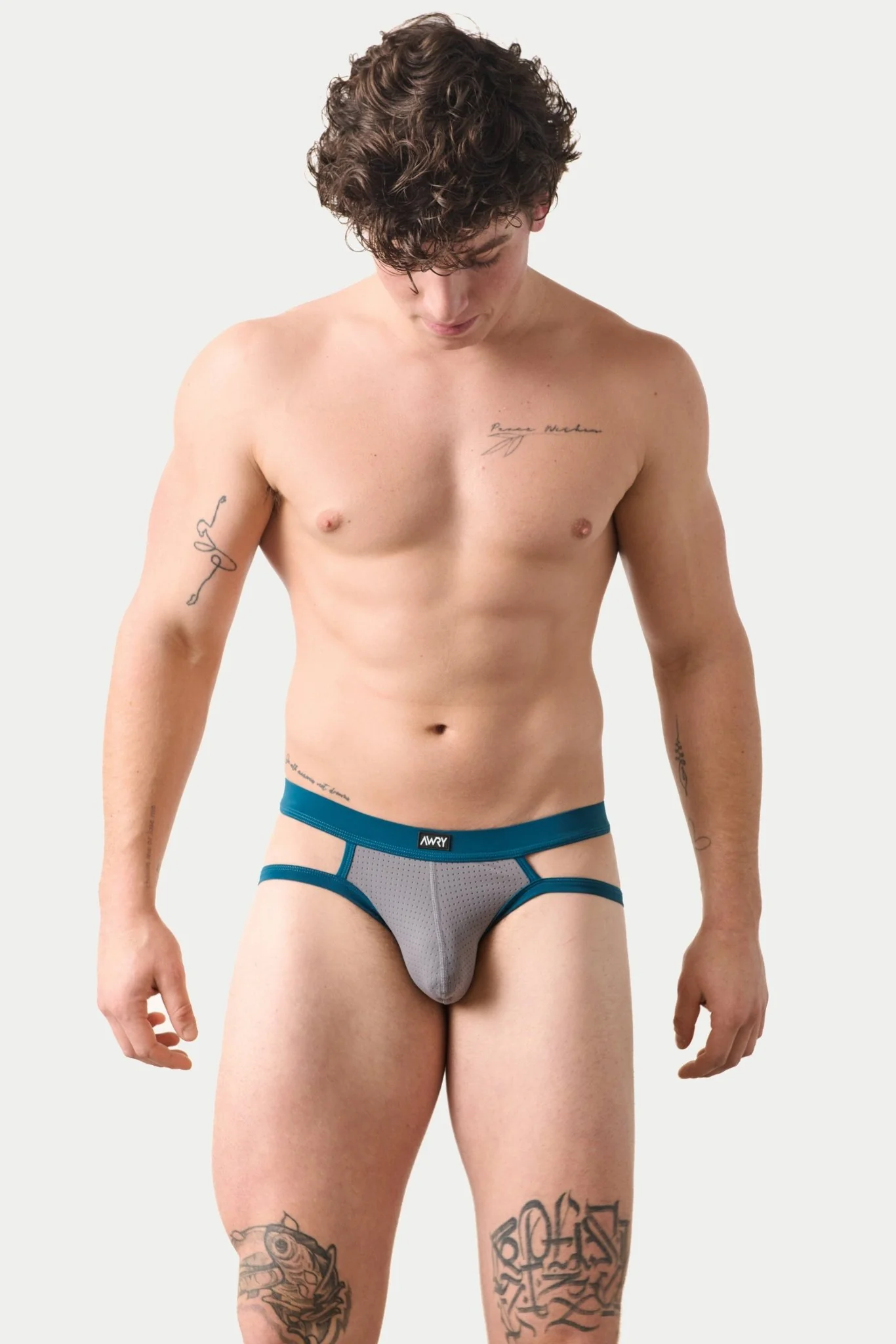 AERO Strap Briefs - Gray - Image 3
