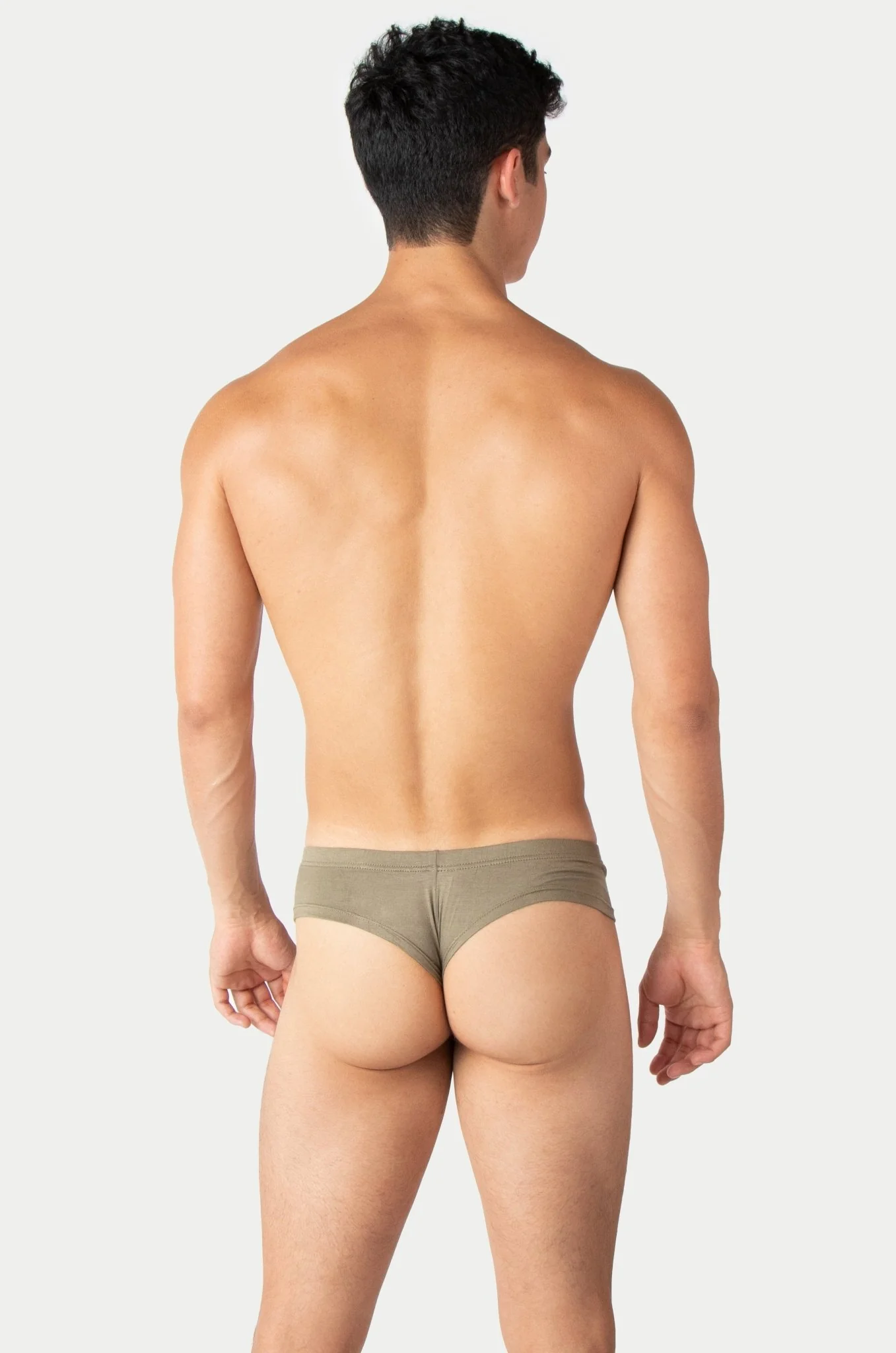 CHEEKY Thong Briefs - Army Green - Image 5