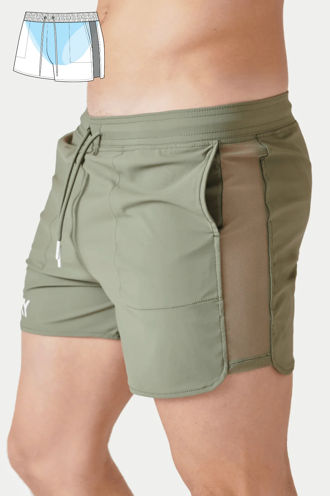 EDGE Shorts - Army Green - Image 9