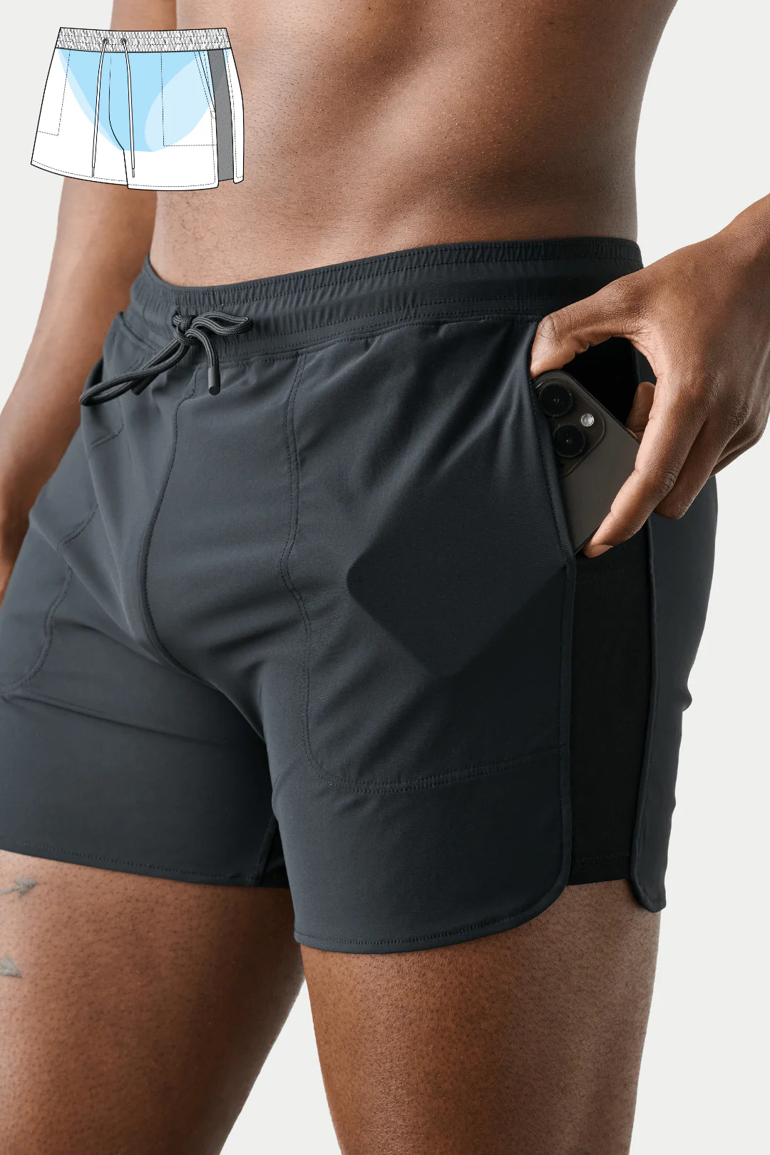 EDGE Shorts - Black - Image 5
