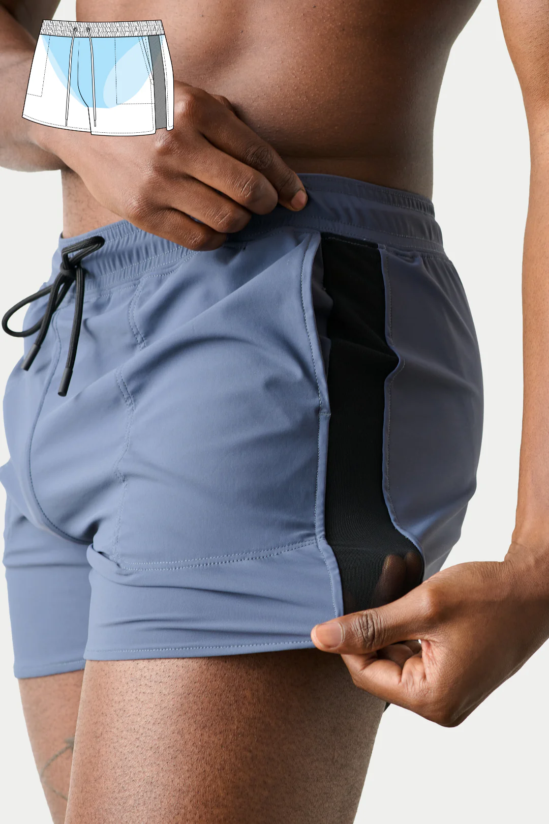EDGE Shorts - Blue - Image 5