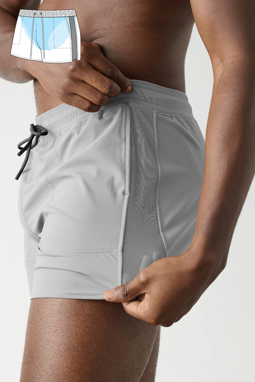 EDGE Shorts - Steel - Image 6