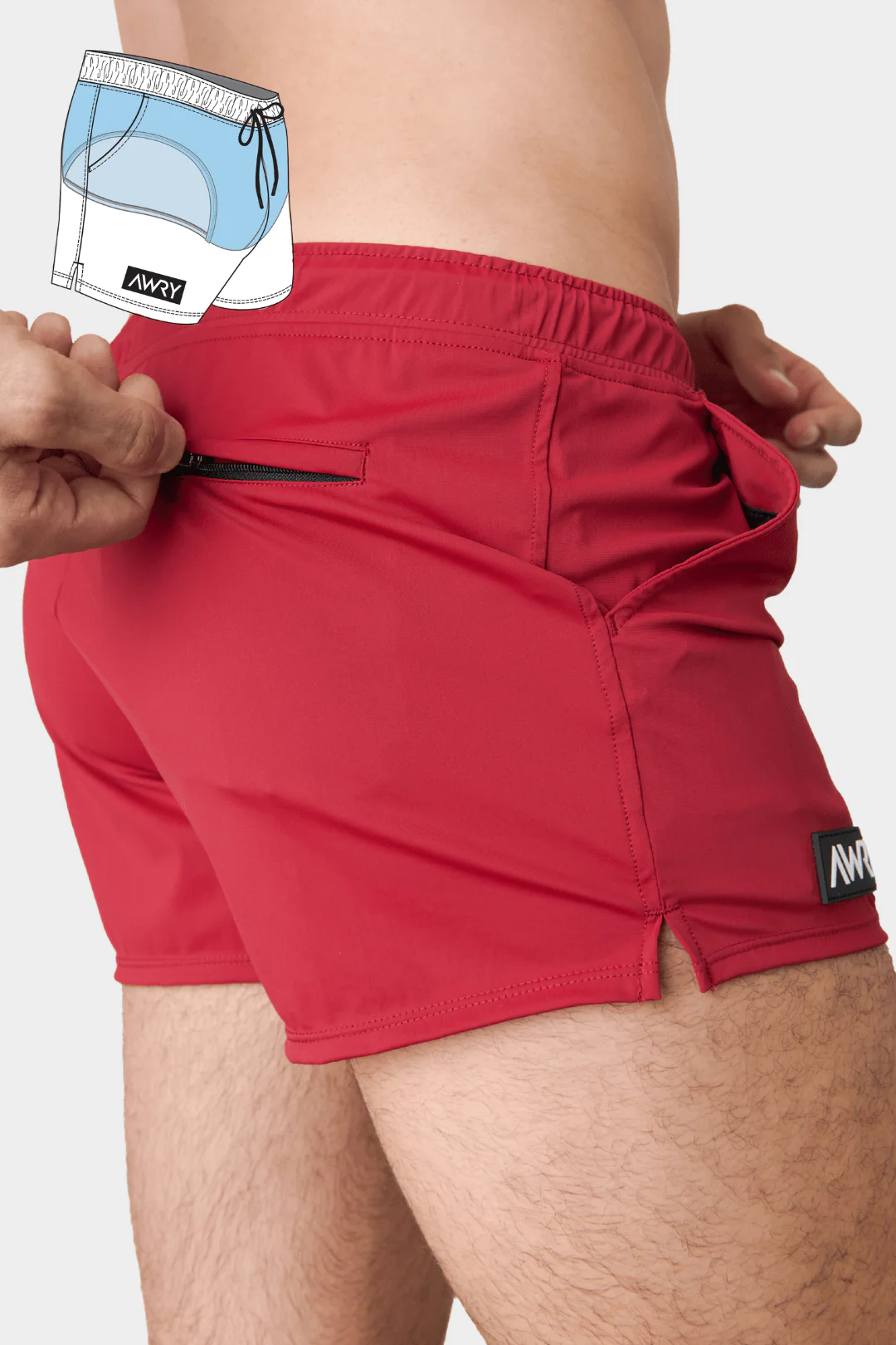 HYBRID Shorts - Ruby - Image 6