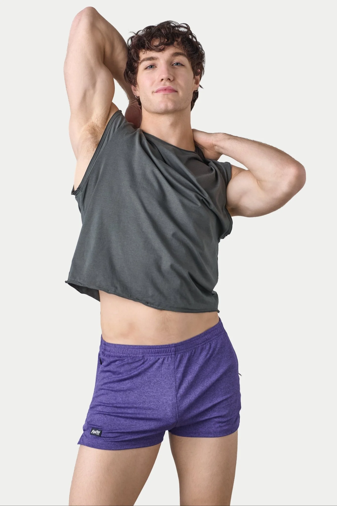 RAW Crop Tee - Charcoal - Image 4