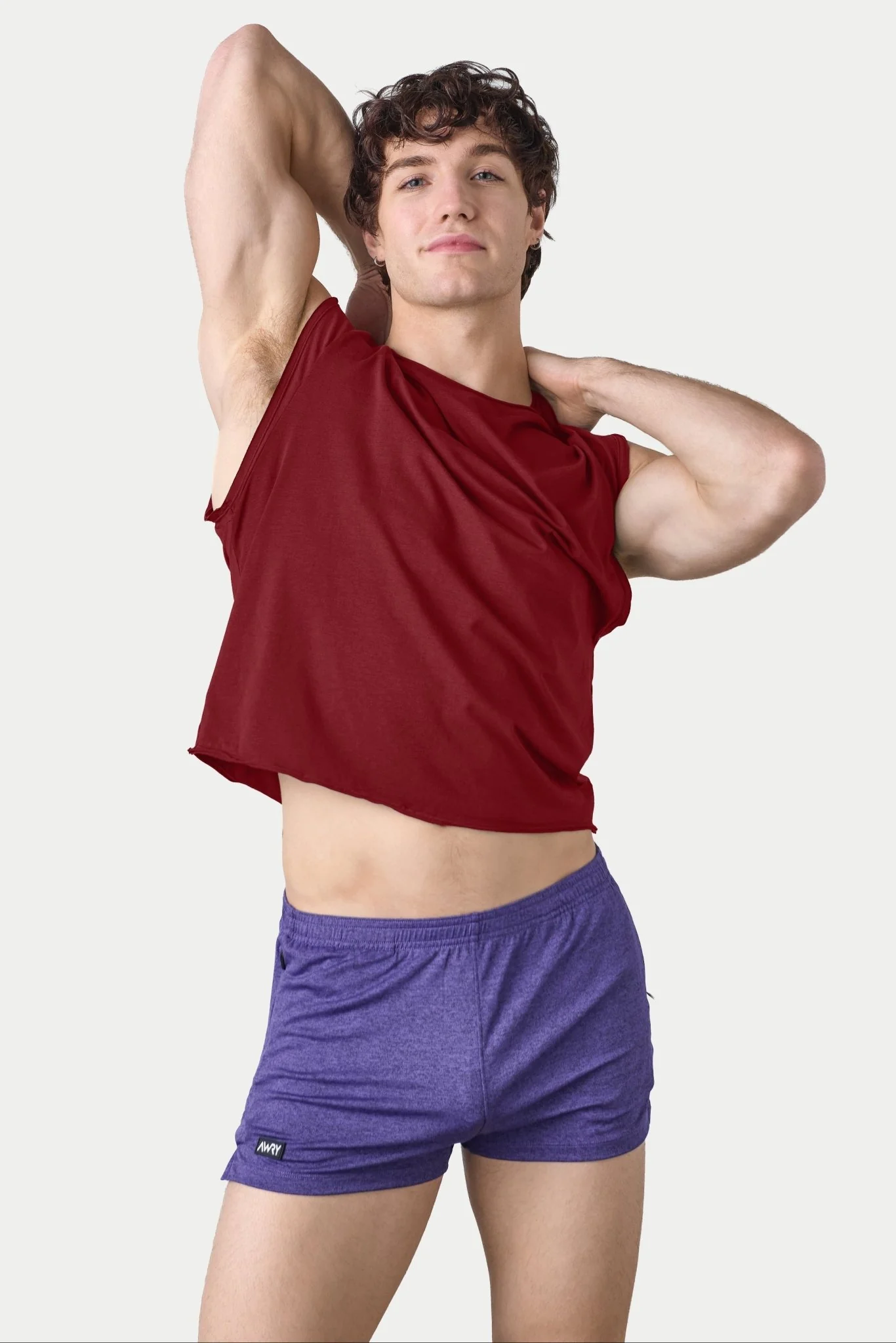RAW Crop Tee - Maroon - Image 3