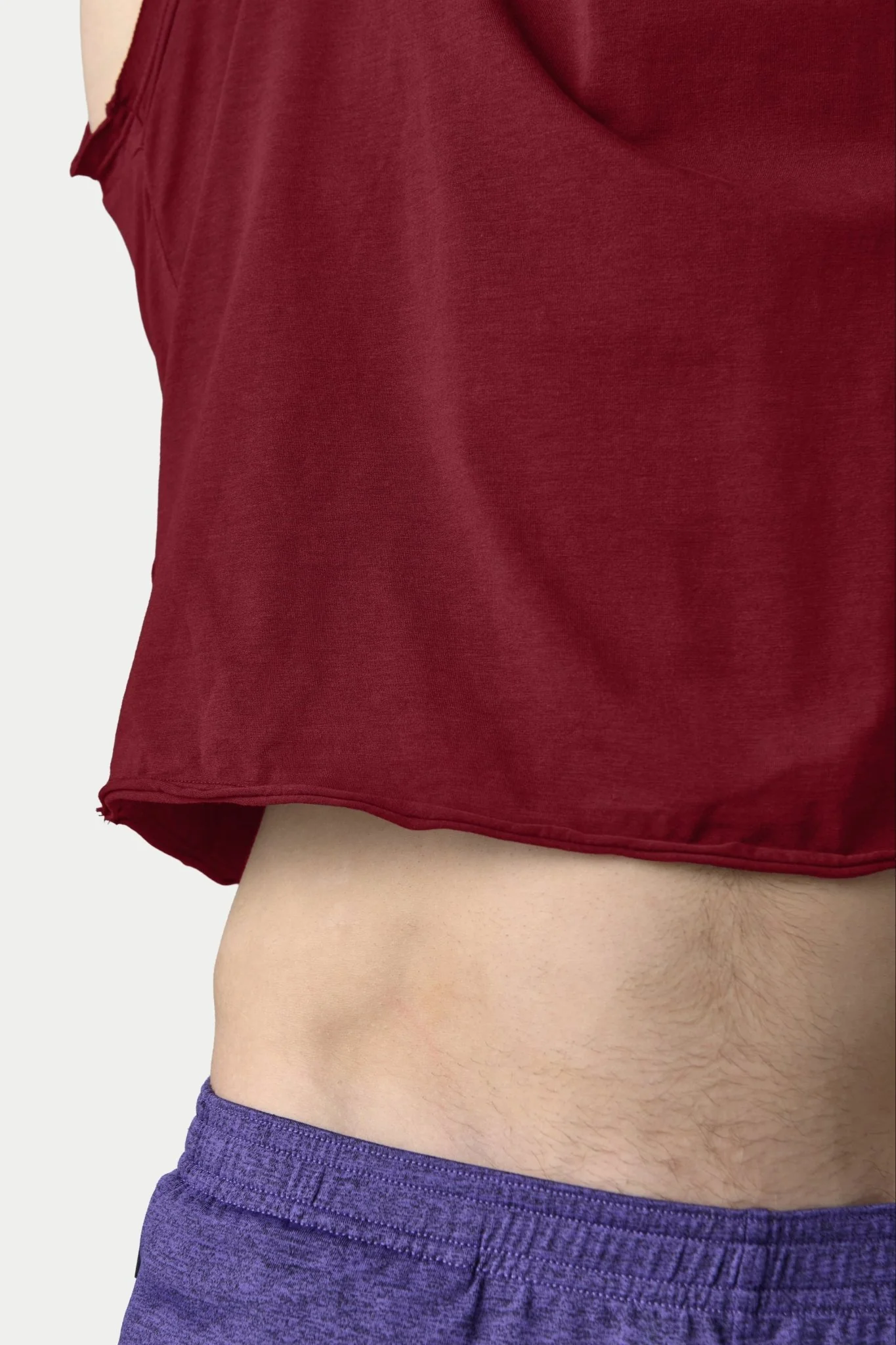 RAW Crop Tee - Maroon - Image 8