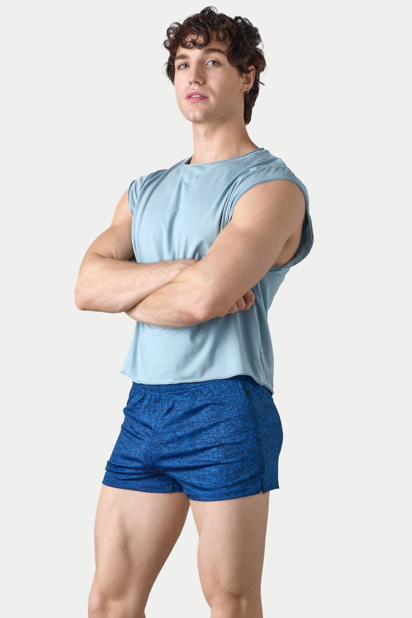 RAW Crop Tee - Soft Blue - Image 5