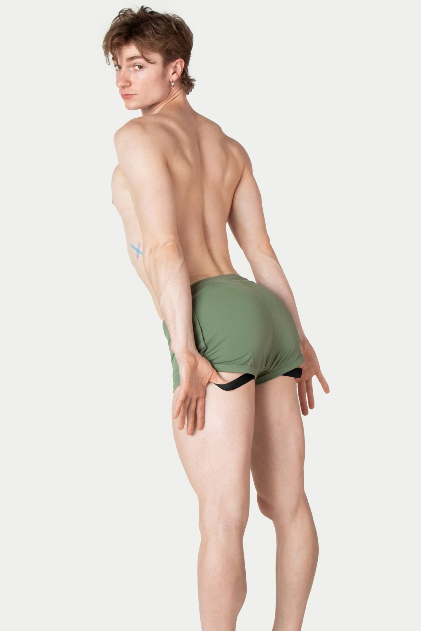 RETRO Jock Shorts - Sage - Image 3