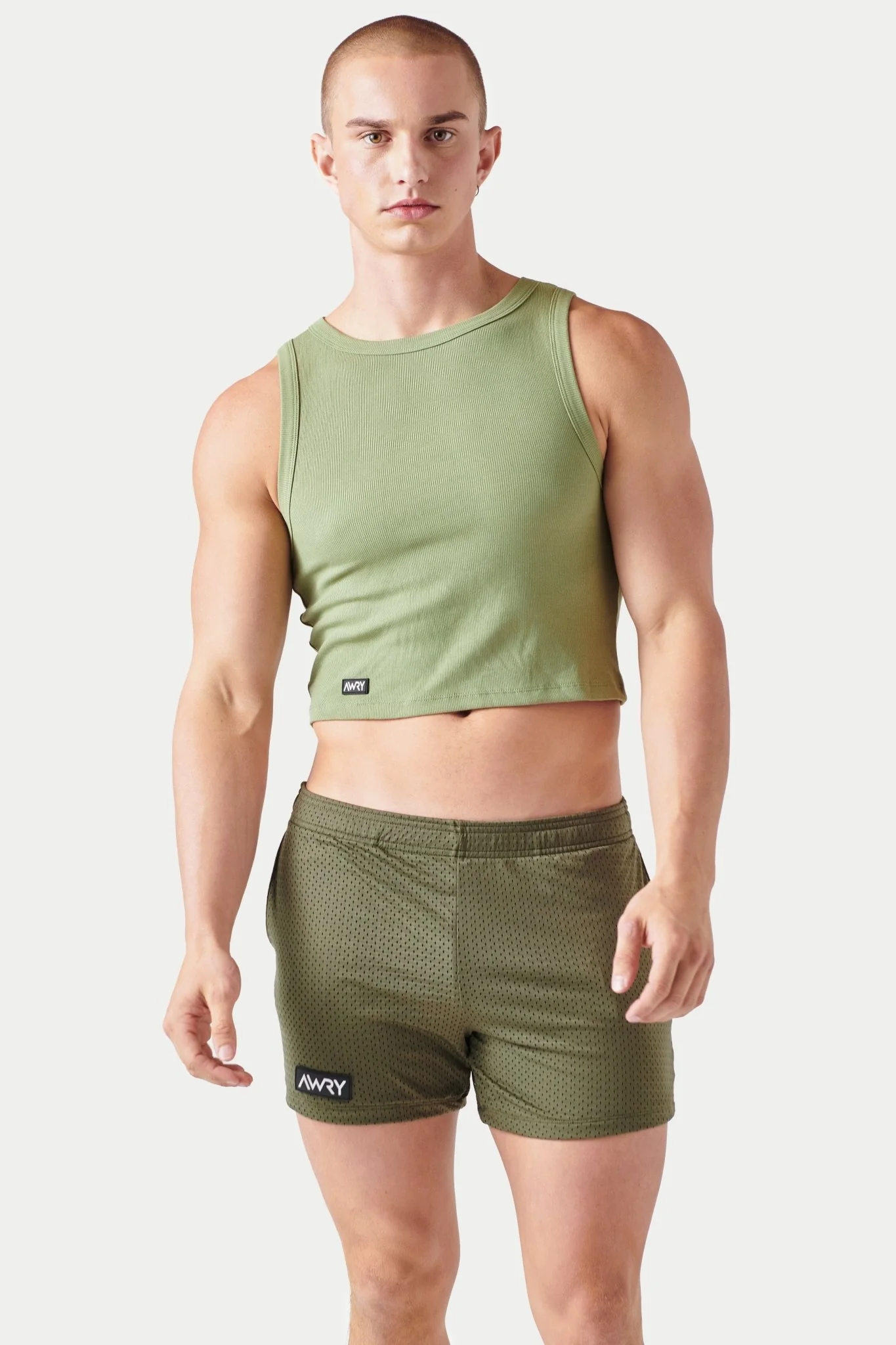 RIBBED Crop Tank - Spring Green - Image 3