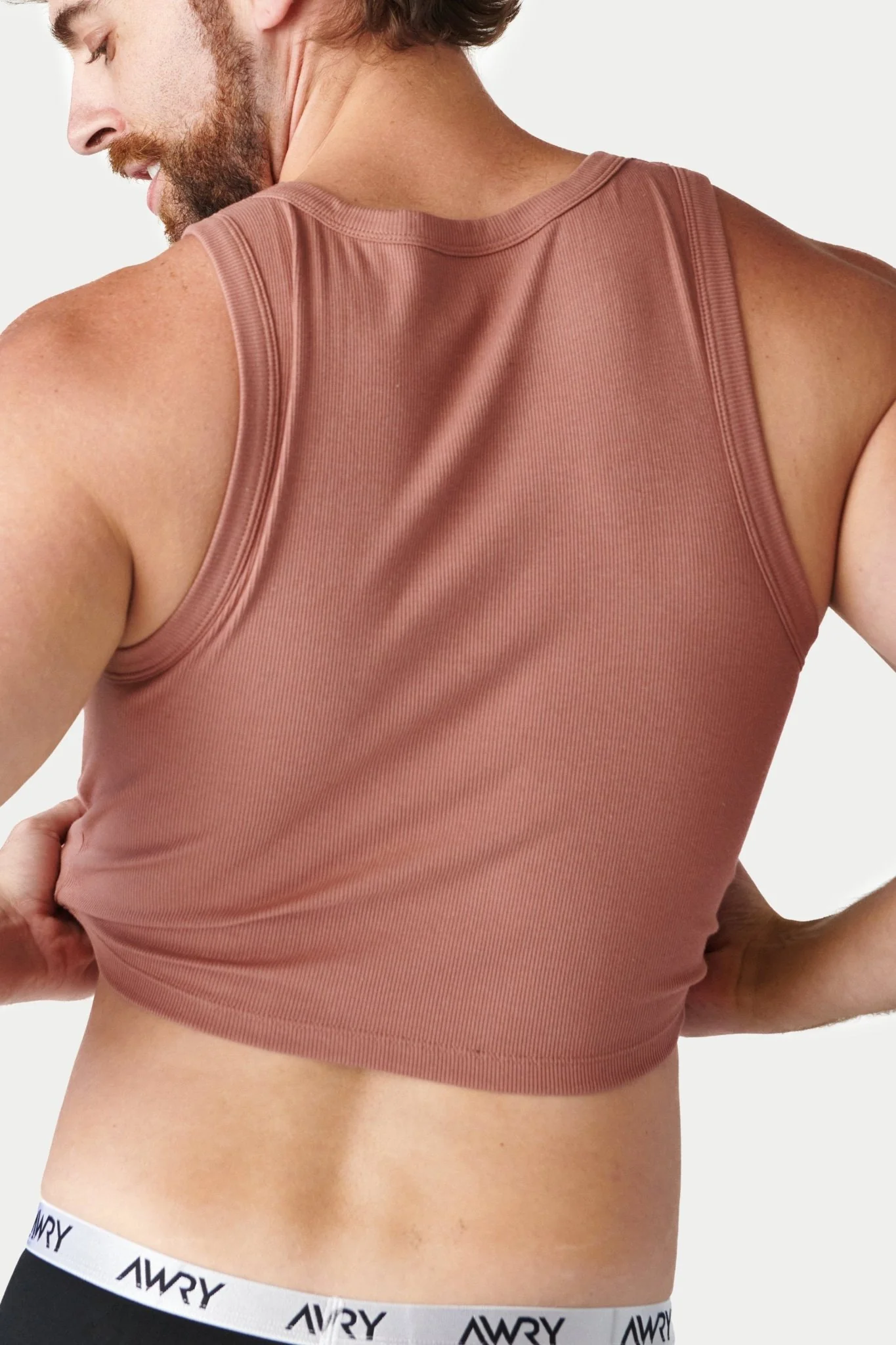 RIBBED Crop Tank - Redwood - Image 7