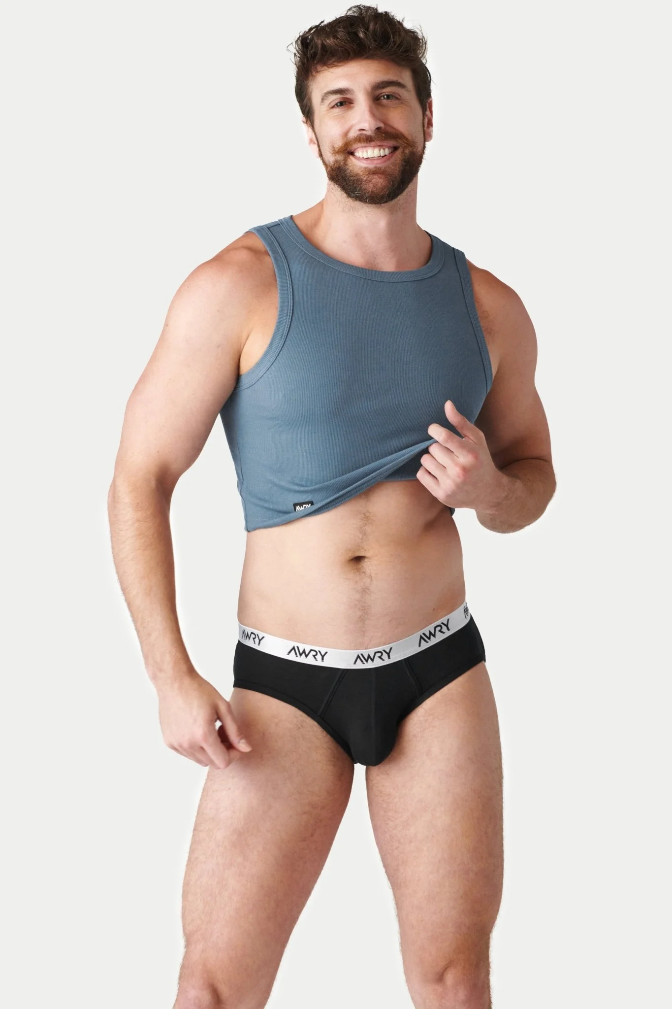 RIBBED Crop Tank - Steel Blue - Image 4