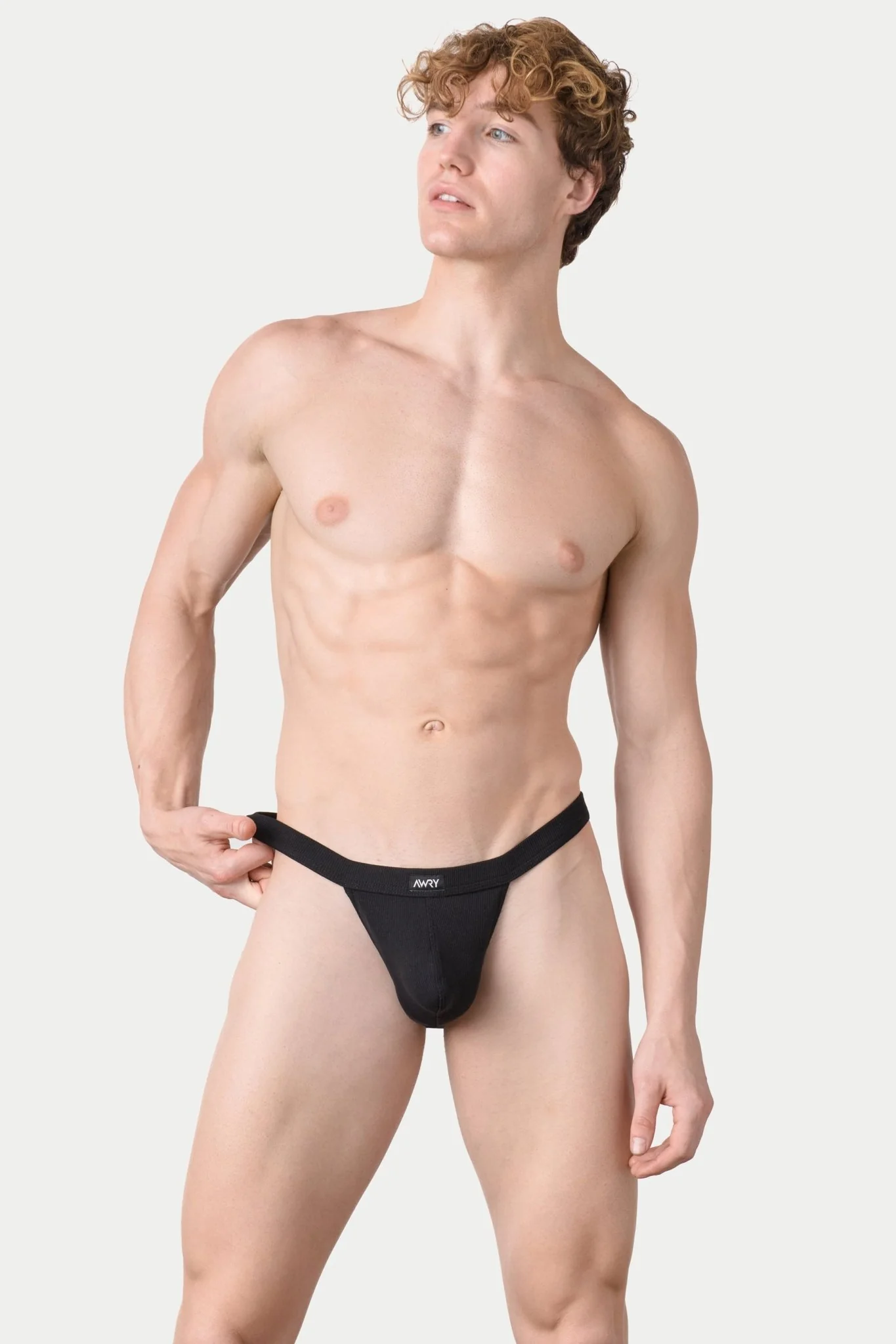 RIBBED Thong - Black - Image 3