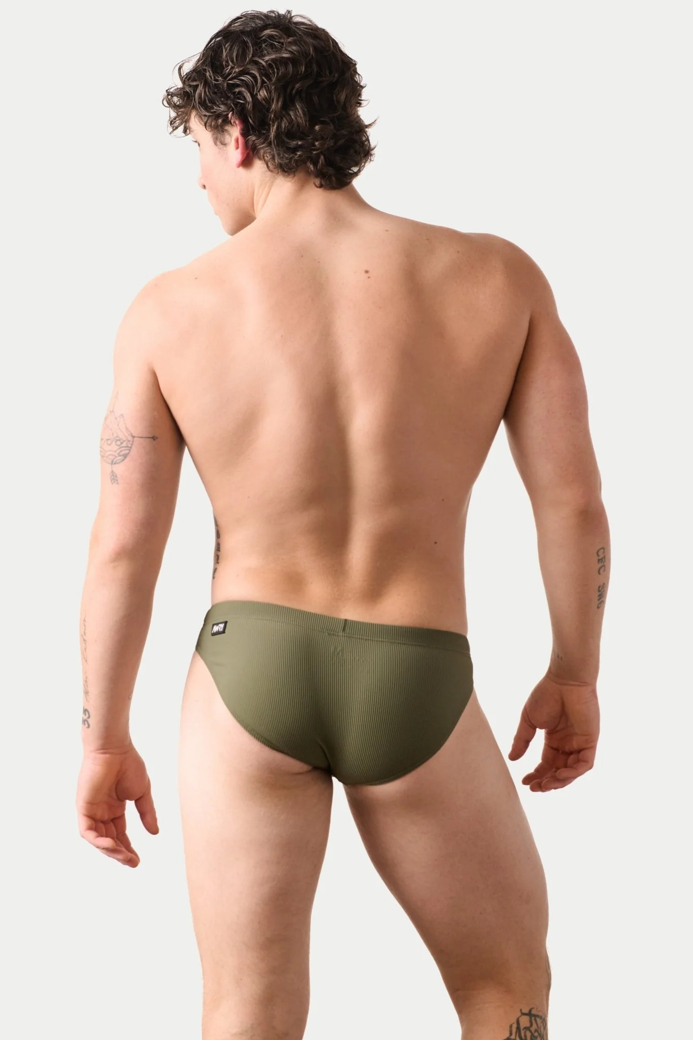 SURGE Swim Briefs - Army Green - Image 4