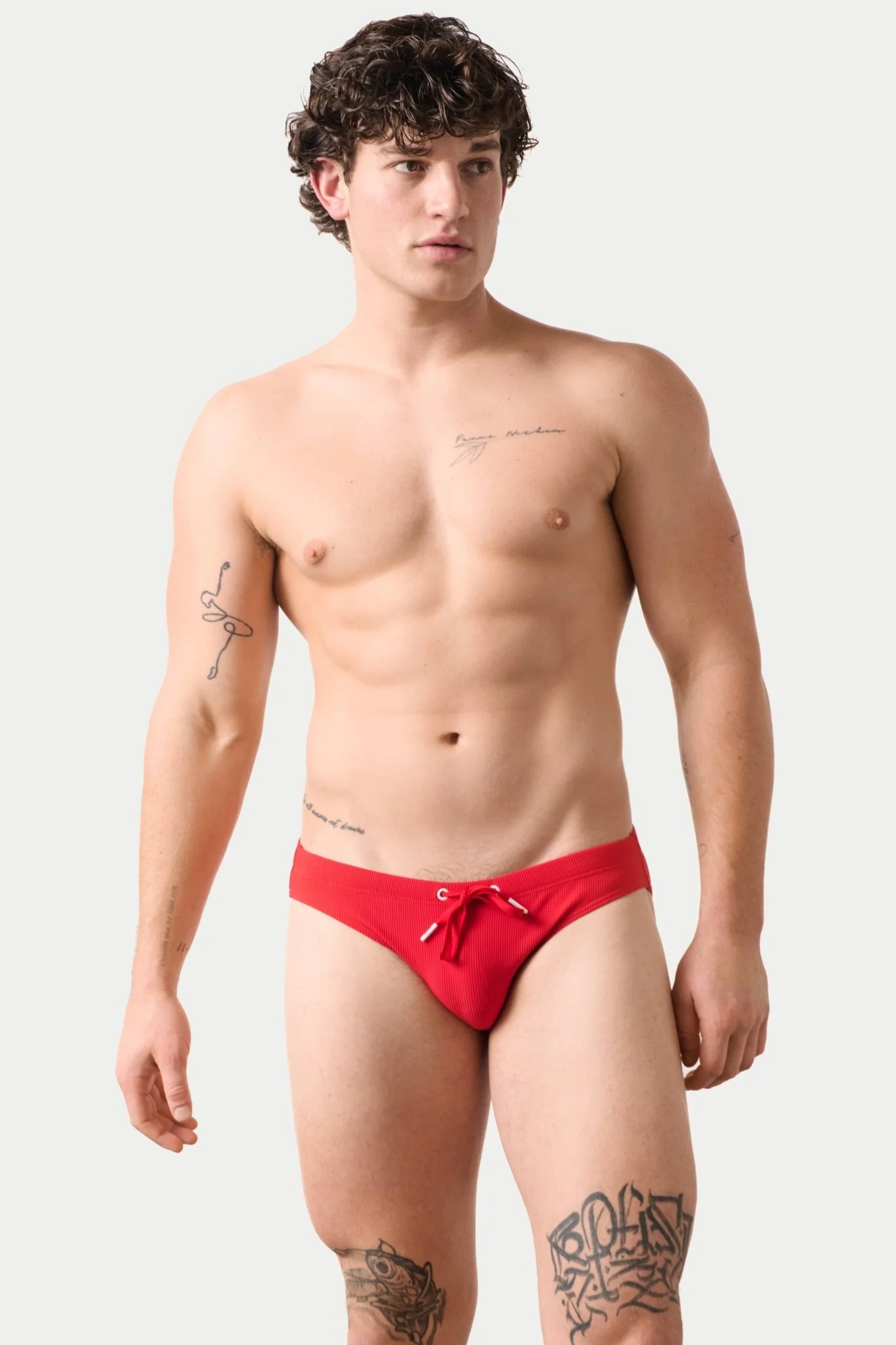 SURGE Swim Briefs - Red - Image 4