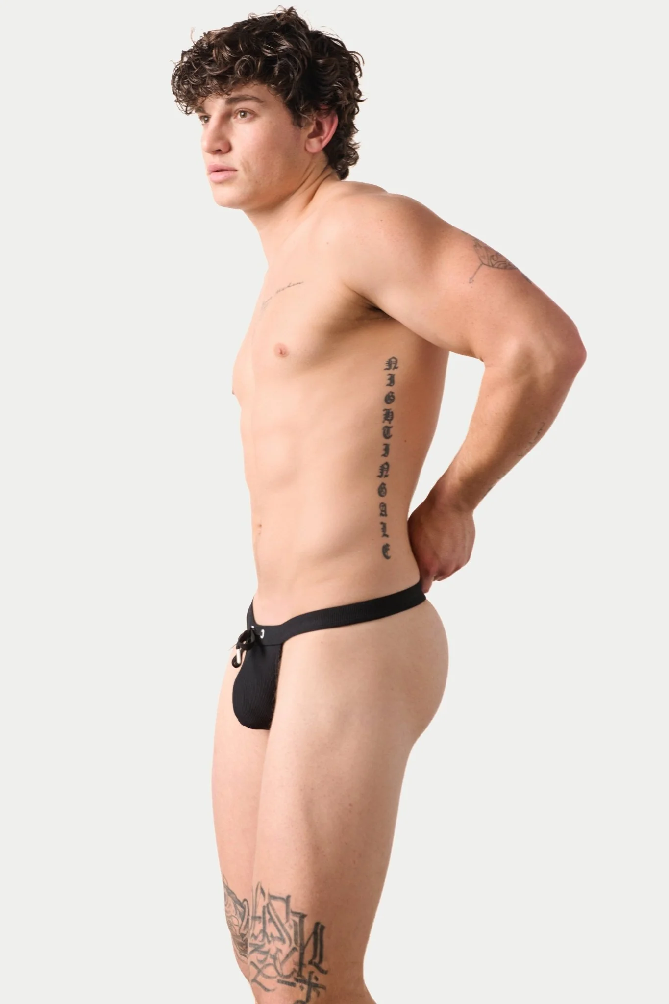 SURGE Swim Thong - Black - Image 6
