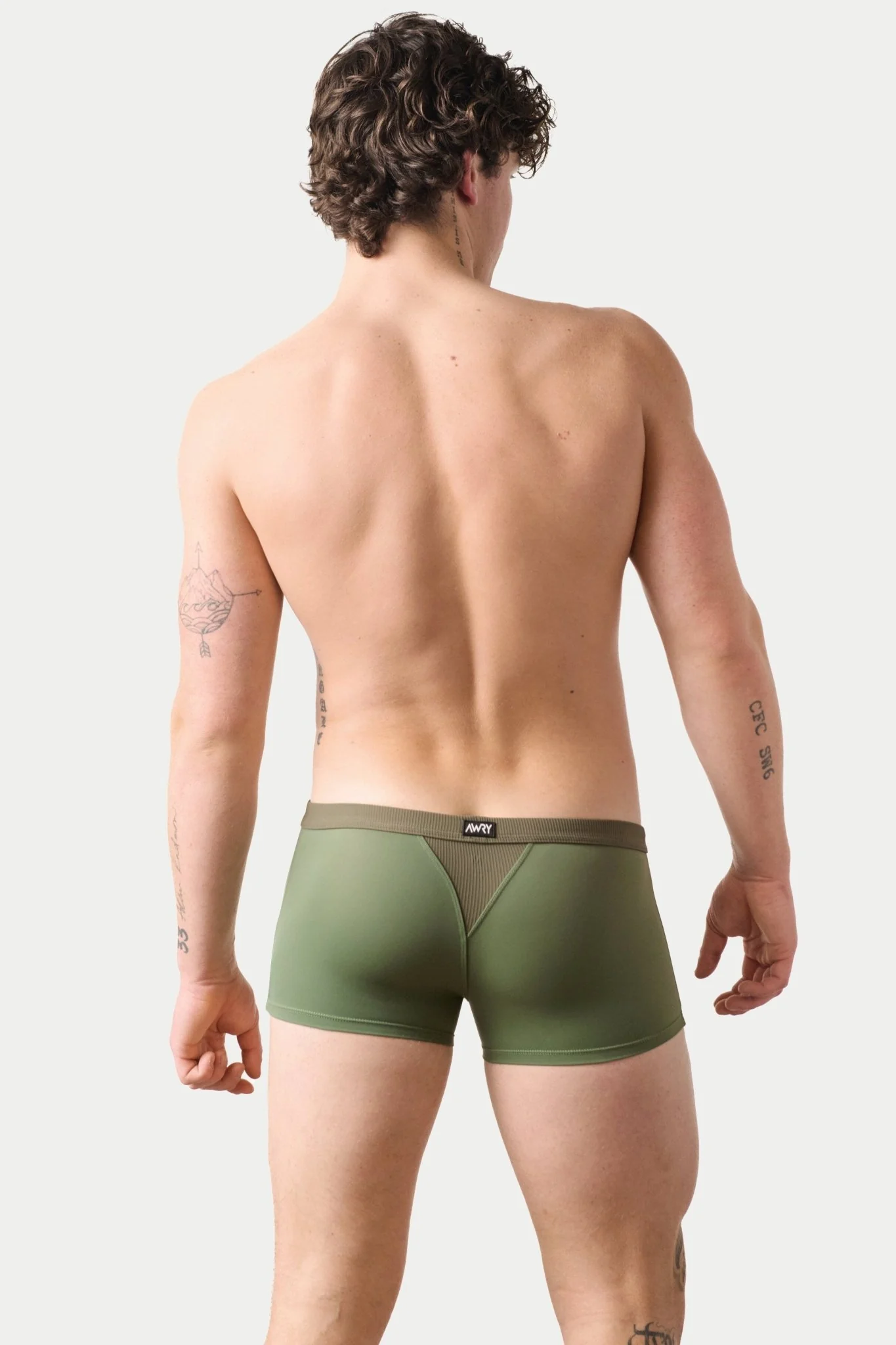 SURGE Swim Thong Trunks - Army Green - Image 4
