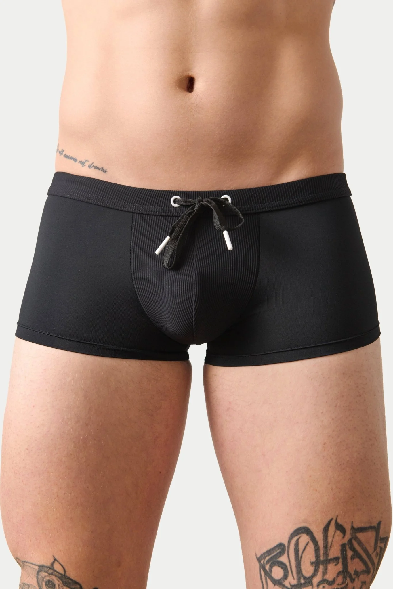 SURGE Swim Thong Trunks - Black - Image 7