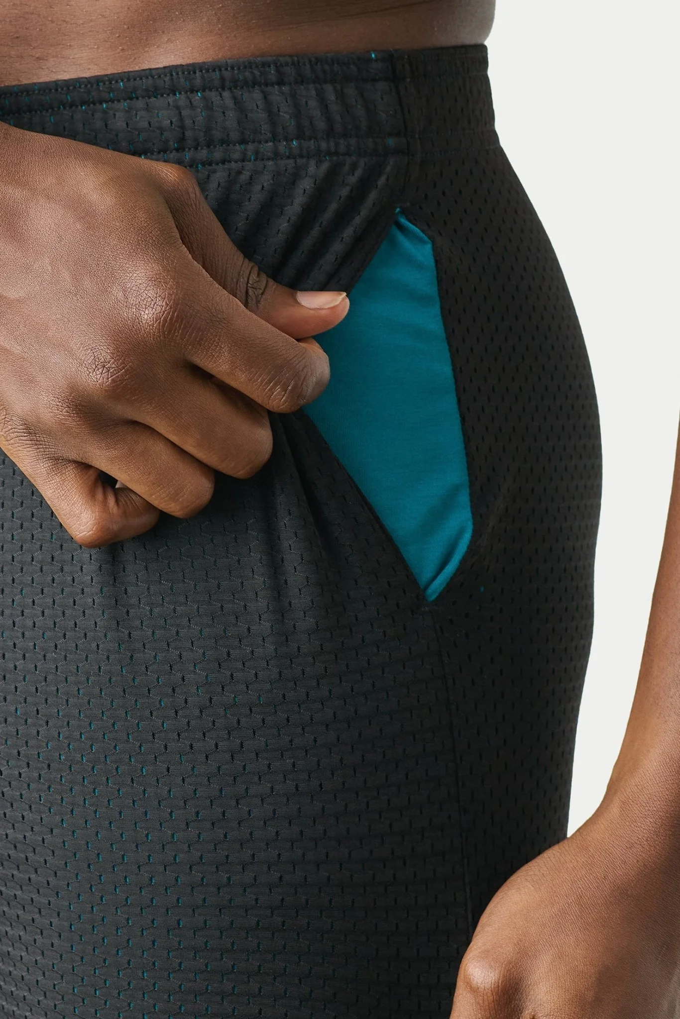 VARSITY Shorts - Black & Teal - Image 6