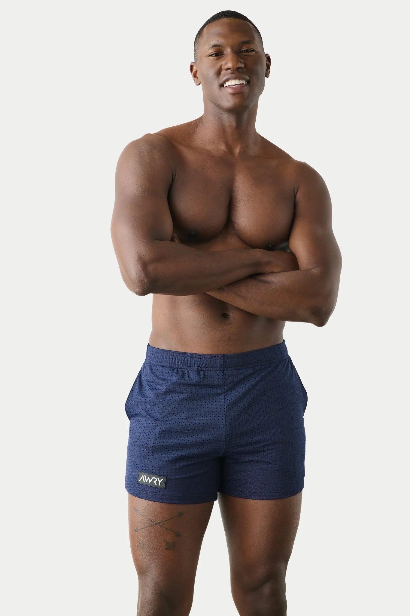 VARSITY Shorts - Navy & Berry Red - Image 4